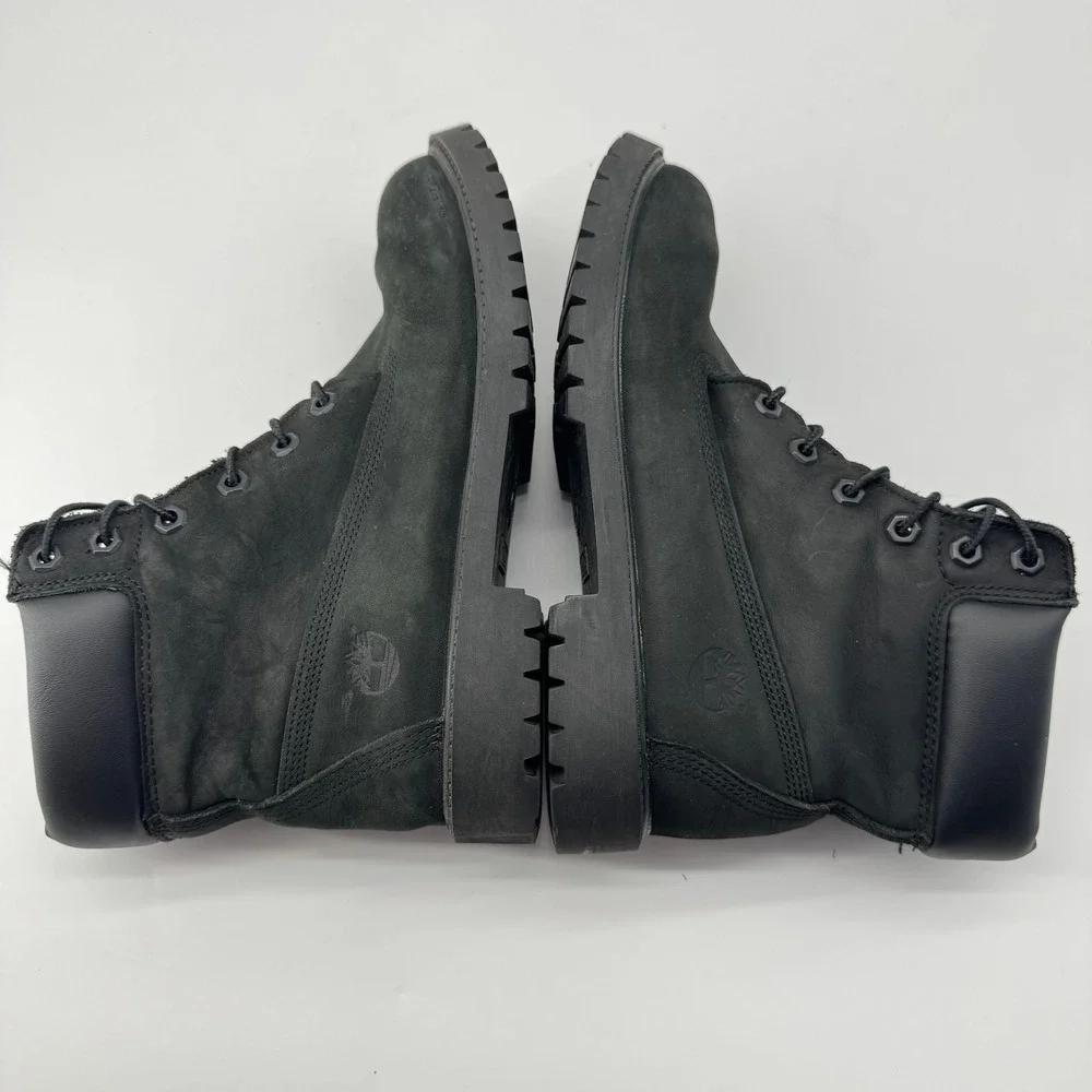 Timberland Black Leather Boot Junior 6.5M Waterproof Insulated Gorpcore Workwear